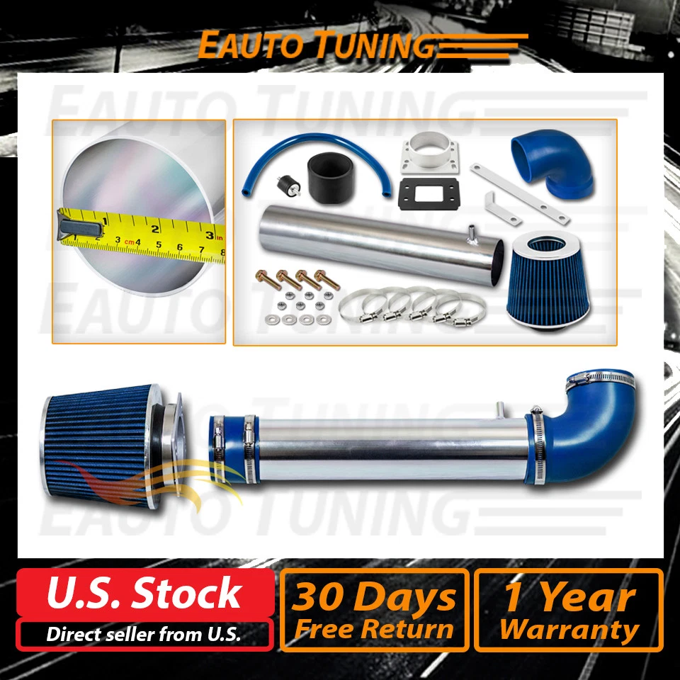 Short Ram Air Intake Kit + BLUE Filter for 88-95 Toyota Pickup / 4Runner 2.4L L4 - Image 1 of 4