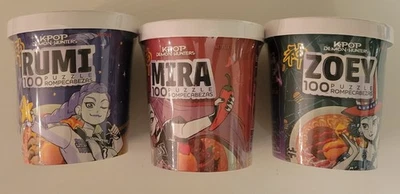 KPop Demon Hunters 100 Piece Jigsaw Puzzle by Buffalo Games All 3 Rumi Zoey Mira - Image 1 of 4