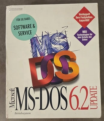 Microsoft MS DOS 6.2 - tedesco - 31/2" - AGGIORNAMENTO - Immagine 1 di 4