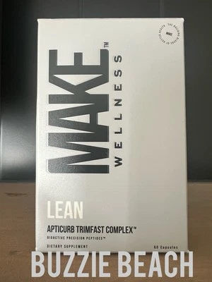 New! MAKE Wellness LEAN Apticurb Trimfast Complex 60 Capsules Exp 11/2026 - Image 1 of 3