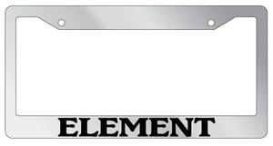 Chrome METAL License Plate Frame ELEMENT Auto Accessory 2218 - Picture 1 of 1
