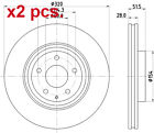 X2 PCS FRONT BRAKE DISC ROTOS X2 PCS SET 8DD 355 132-691 HELLA PAGID I