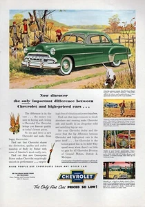 1952 Chevy Deluxe Sport Coupe Original Farbdruckanzeige - Bild 1 von 1