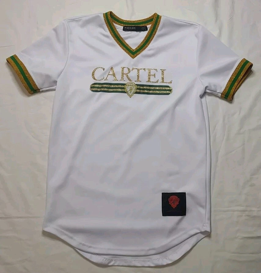 HUDSON OUTERWEAR CARTEL White Gold JERSEY SHIRT SZ MENS SMALL - Image 1 of 4