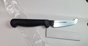 Delta Airlines Käsemesser Abco rostfrei 8,25 Zoll Besteck schwarzer Griff - Bild 1 von 6