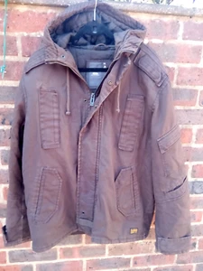 G STAR HERREN BRAUNER PARKA MANTEL MIT KAPUZE GR XL - Bild 1 von 4