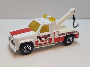 Matchbox GMC Wrecker Tow Truck Frank's Getty *Thailand Base* Solid Red Stripe - Picture 1 of 8