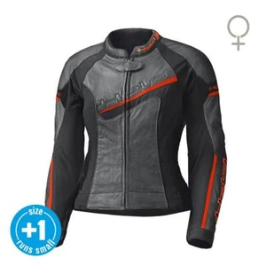 Held Damen Motorradjacke Debbie 2 schwarz neon rot Kombi Lederjacke  UVP 499,95€ - Bild 1 von 2