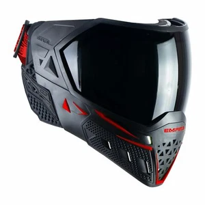 Empire EVS Mask - Black / Red - W/ Thermal Clear & Ninja Lens - Paintball - Picture 1 of 6