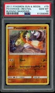 2017 Pokemon Sun Moon Burning Shadows Passimian Foil #79 eBay 1/1 PSA 10 Pop 5! - Bild 1 von 24