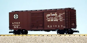 EE. UU. Trenes escala G 8 ft. Youngstown DR PS1 Caja Car R19226C Santa Fe - Mineral Br - Imagen 1 de 1