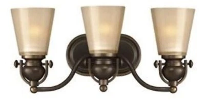 Tocador Hinkley 5673 OB Mayflower 3 luces bronce 19,5" ancho latón ¡NUEVO! Foto 1 de 3