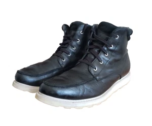 SOREL Madson II Moc Toe Boots Men's Size 15 Black Waterproof Leather Lace Up - Picture 1 of 11