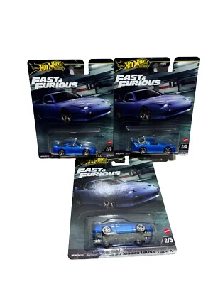 Hot Wheels Premium Fast And Furious 1996 Nissan 180sx Type X 2/5 Lot Of 3 - Image 1 of 4
