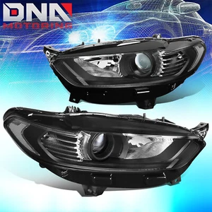 For 2013-2016 Ford Fusion OE Style Projector Headlights Black Housing Clear Lens - Picture 1 of 8
