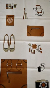 KOKKA Patchworkstoff, Baumwollstoff, CANVAS, Panel für versch. Taschen&Täschchen - Foto 1 di 11