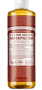 Dr Bronner's 18-In-1 Hemp Eucalyptus Pure-Castile Soap 16fl oz 473ml - Picture 1 of 3