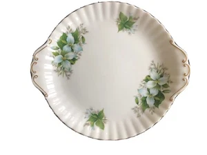 PLACA DE MANGO DE PESTAÑA ROYAL ALBERT HUESO CHINA 9 1/4" TRILLIUM EXCELENTE ESTADO - Imagen 1 de 5