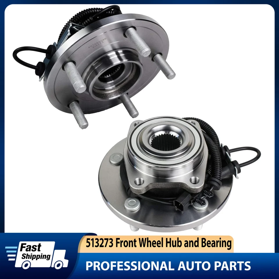 2x Front Wheel Hub & Bearing for 2008-2016 Chrysler Town Country 3.6L V8 513273 - Изображение 1 из 4