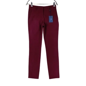 GANT Women Dark Purple Slim Straight Fit Dress Trousers EUR 34 UK 8 US 4 W27 - Picture 1 of 13