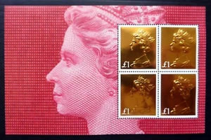 GB Machin £1 Panel Dorado de 4 Venta Temprana Punta x 5 (5 Artículos en Lote) NC1894 - Imagen 1 de 1