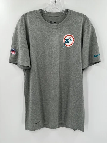 MIAMI DOLPHINS TEAM ISSUED PLAYER THROWBACK LOGO DRI-FIT T-SHIRT BRAND NEW ! Cover