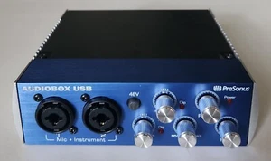 Blue PreSonus AUDIOBOX USB 96 2 Channel Midi Audio Interface 48V No Cables - Picture 1 of 3