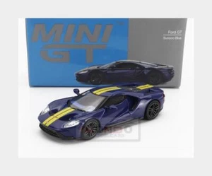 1:64 MINI-GT Ford Usa Gt Lhd 2020 Blue Yellow Red MGT00614-L MMC - Picture 1 of 2