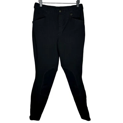 Pantalones de equitación Ovation para mujer talla 32 largos negros calzoncillos ecuestres caballo Foto 1 de 4