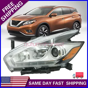 For 2015-2018 Nissan Murano Halogen Left Driver Side LED DRL Head Light Headlamp - Picture 1 of 20