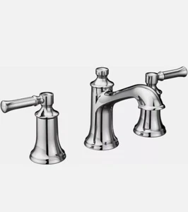 Moen Dartmoor 8” Widespread 2 Handle Chrome Bathroom Faucet . Valve Not Included - Picture 1 of 9