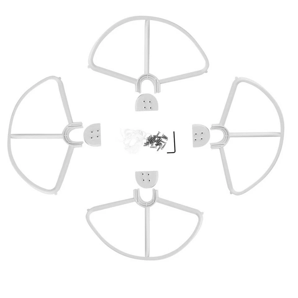4x Propellerschutz für DJI Phantom FC40 3 Professional 3 Advanced Drohne Weiß - Bild 1 von 1