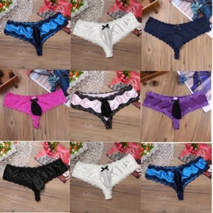Sissy Sexy Men's Lacework Pouch Panties Lingerie Thong Briefs Underwear Bikini - Picture 1 of 35