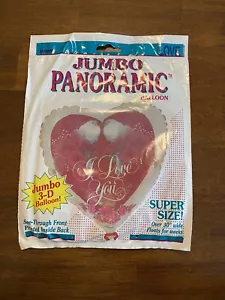 RARE I Love You Over 30” 3D Mylar Balloon Floral With Doves New! - Picture 1 of 2