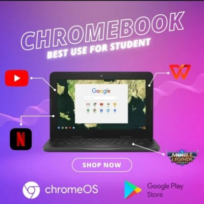 Dell Chromebook 3180 11.6 inch (16GB, Intel Celeron N, 2.60GHz, 4GB) Used - Image 1 of 4