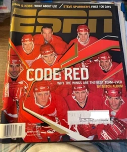 ESPN Magazine April 29 2002 Code Red Detroit Red Wings Cover - Imagen 1 de 1