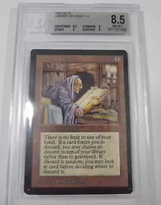 BGS 8.5 Beta Library of Leng MTG Graded NM-MT+ Uncommon vintage 93/94 - Picture 1 of 6