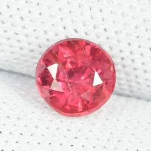 Gemas redondas de zafiro rojo natural "sin calefacción" de 0,82 quilates de primera calidad ver Vdo AC - Imagen 1 de 3