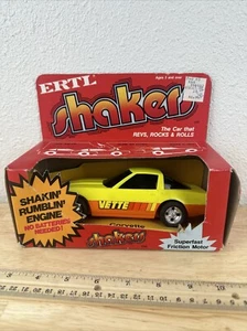 80's ERTL SHAKERS CORVETTE YELLOW & ORANGE IN BOX VINTAGE MOTOR - Picture 1 of 6