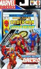 MARVEL UNIVERSE COMIC PACK SPIDER-MAN & CAPTAIN BRITAIN 4" INCH/ 10 cm HASBRO 