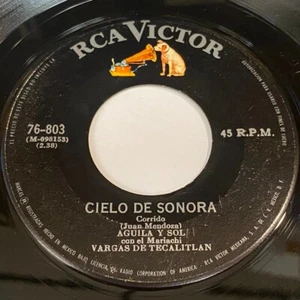 Aguila Y Sol - Vargas De Tecalitlan: Cielo De Sonora / El Pecado De Ayer 45 RCA - Imagen 1 de 2