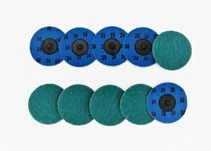 Discos de cambio rápido de 3" - GRIT 24G - 25 piezas por caja - Imagen 1 de 2