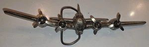 Vintage 1979 Bergamot Brass Works B-17 Bomber Flugzeug Zinn Gürtelschnalle - Bild 1 von 4