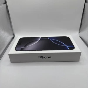 Apple iPhone 16 Pro Noir Titane 128 Go Boîte vide uniquement - Photo 1 sur 2