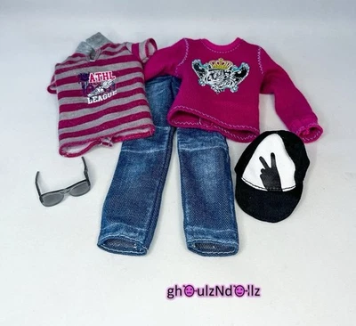 BARBIE KEN Fashionistas Fashion Pack 2010 Cutie Sporty Outfit LOT T7488 T4892. - Image 1 of 4