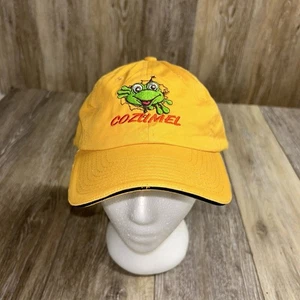 SENOR FROG’S Cozumel Mexico Yellow Hat Strapback Adjustable Vacation Bar Cruise - Picture 1 of 10
