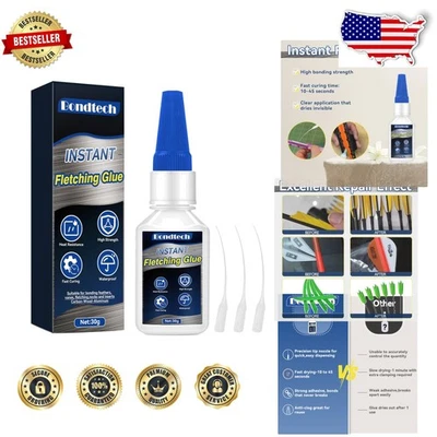 Archery Fletching Glue Rapid Bond Waterproof Clear Adhesive for Arrows - Image 1 of 4