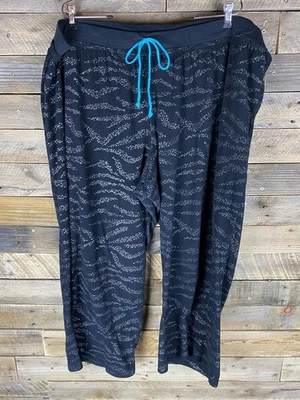 Pantalones de pijama Joe Boxer para mujer talla grande 4X negros y plateados ropa para dormir pantalones de salón Foto 1 de 4