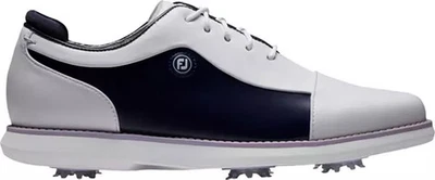 Zapatos de golf Footjoy para mujer Traditions talla 5,5 blanco azul marino estilo topo 97928 Foto 1 de 3