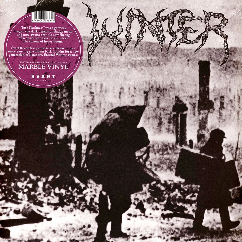 Winter - Into Darkness Transparent Violet And Black Marble (1990 - EU - Reissue) - Bild 1 von 3
